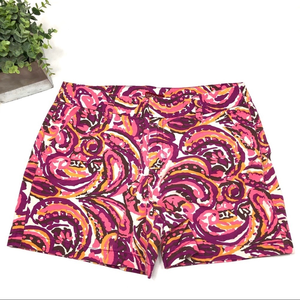 Merona colorful Shorts Women's Chino Short Colorful- Merona Size 12 - Picture 2 of 8